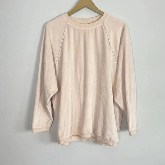 Aerie Blush Velour Sweatshirt - Picture 2 of 13